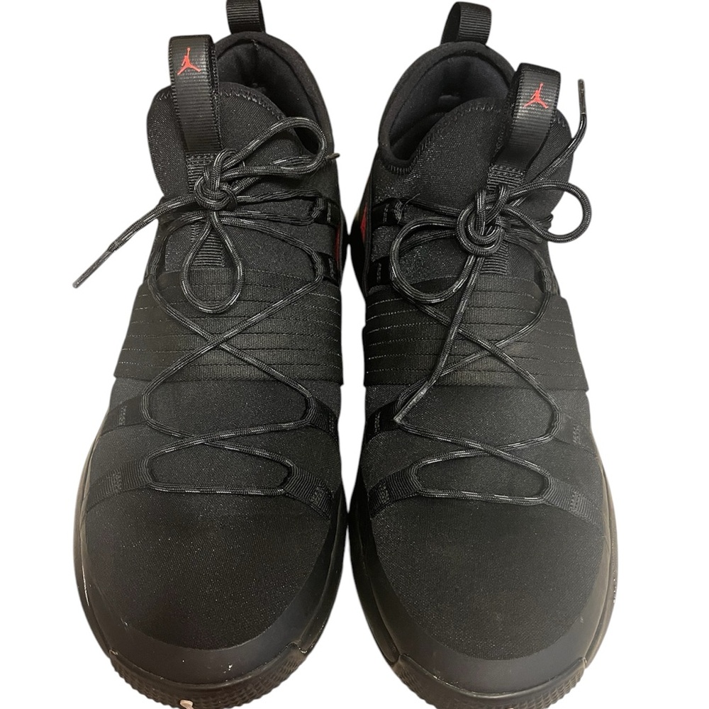 Jordan Men's Red and Black Sneakers